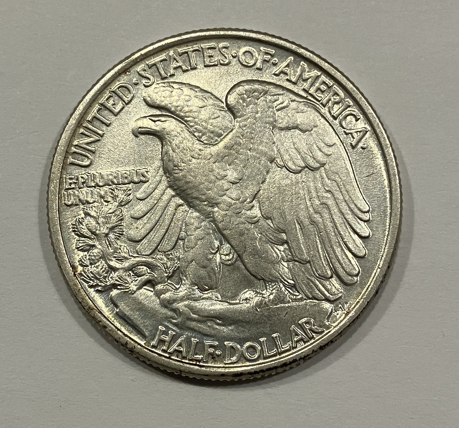 1946 WALKING LIBERTY SILVER HALF DOLLAR FS 801 AU+ GREAT DETAILS  F1034np