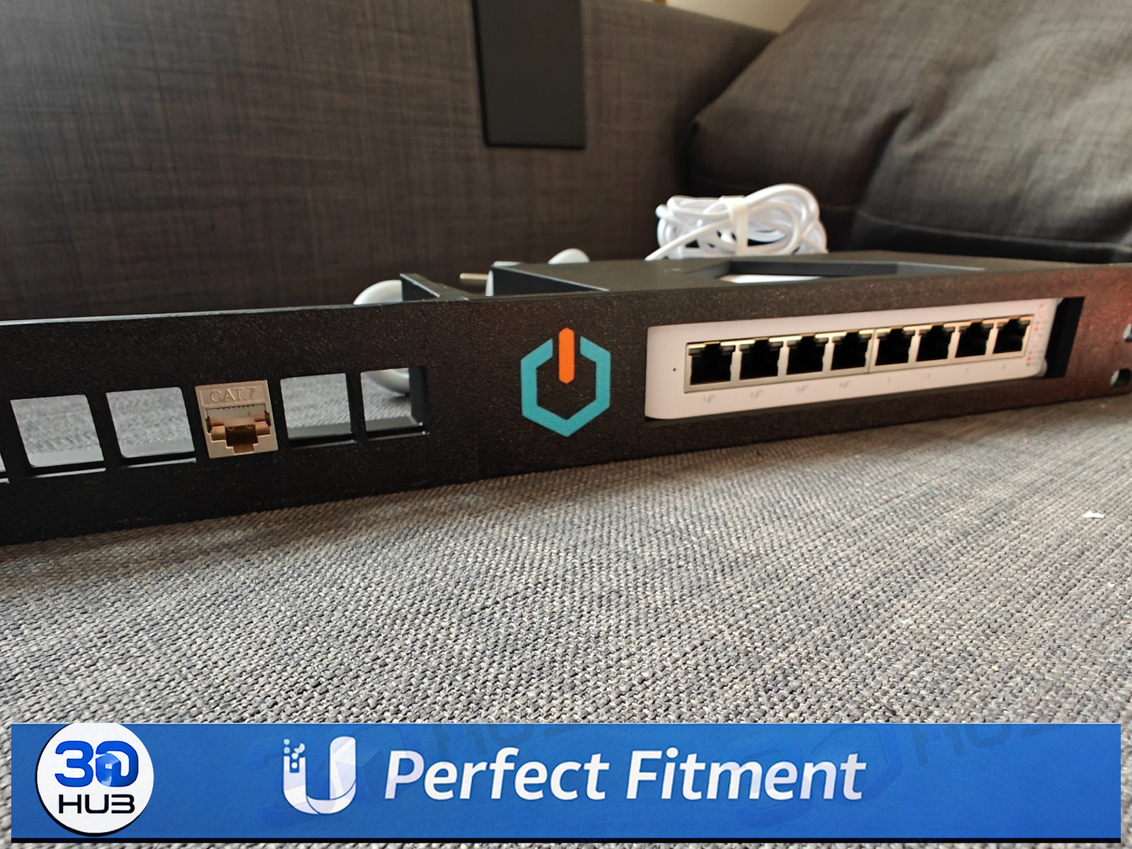 UniFi Switch Lite 8 PoE 19" Rack Mount Bracket - 1U Network Equipment