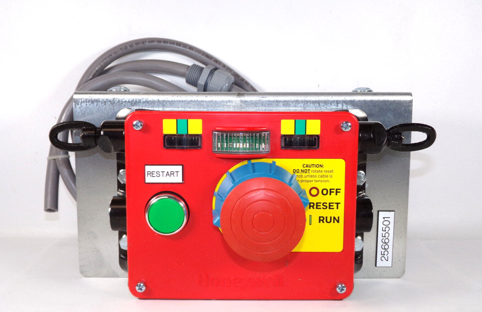 Honeywell 2CCPA2A1B2B Grabwire Switch 2NO/2NC, Dual, 24V LED, E-Stop, 1/2" NPT