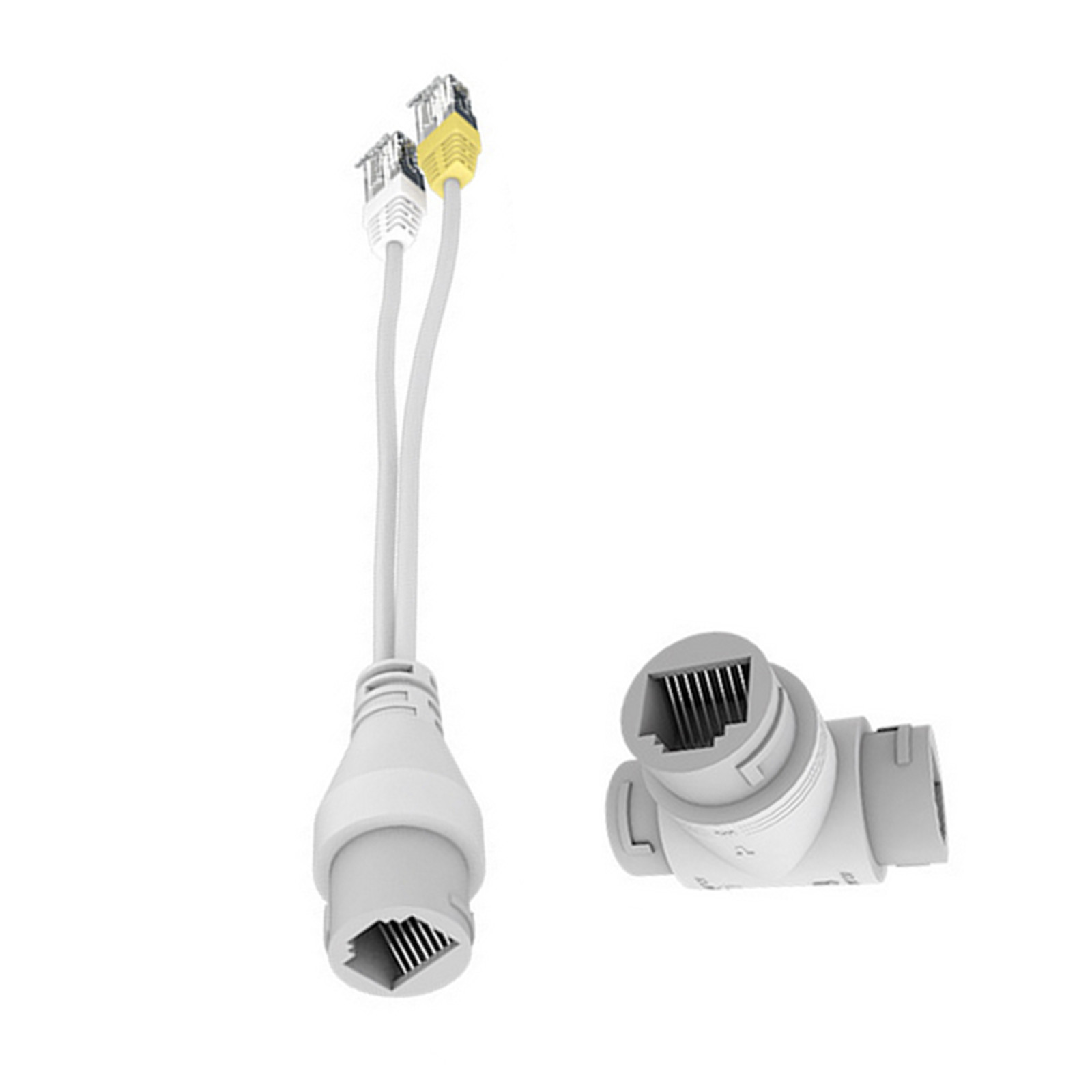 1Set IP PoE Splitter RJ45 Cable Adapter Connector For CCTV Network Camera PC