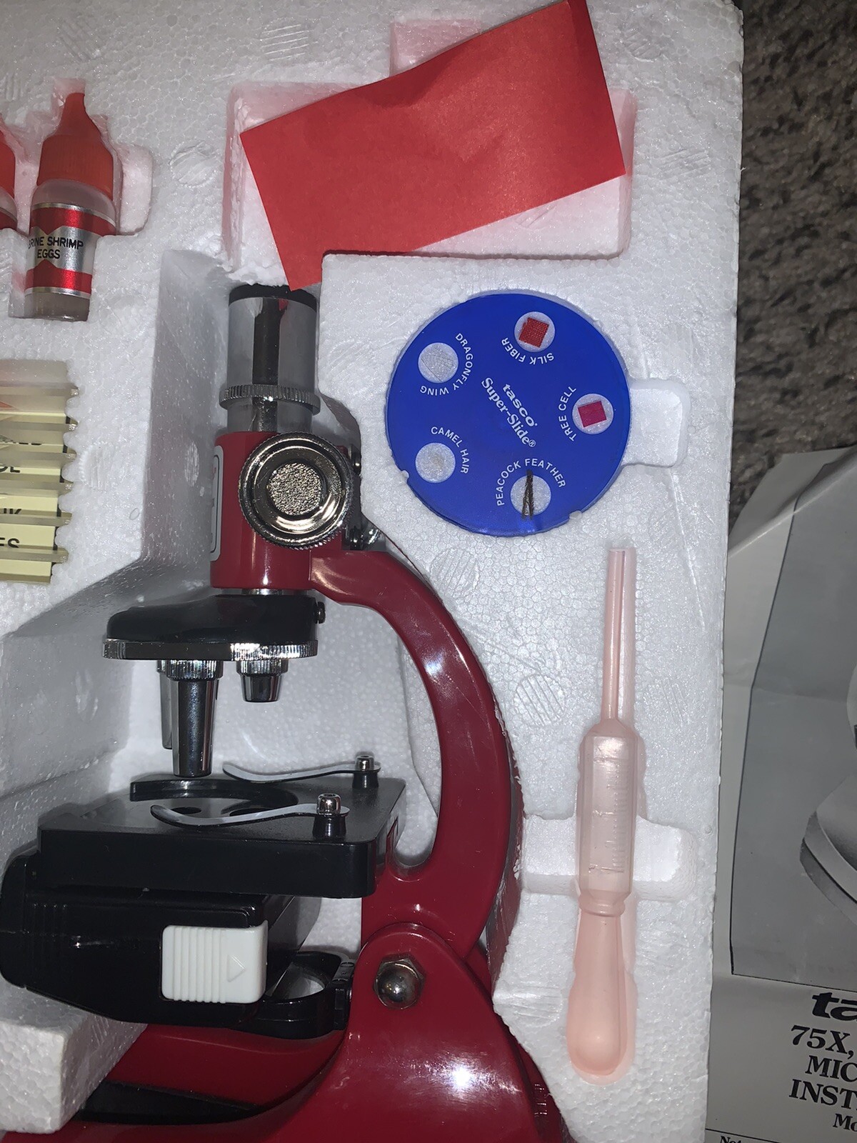 Vintage Tasco Microscope 600 Power Microscope with Box