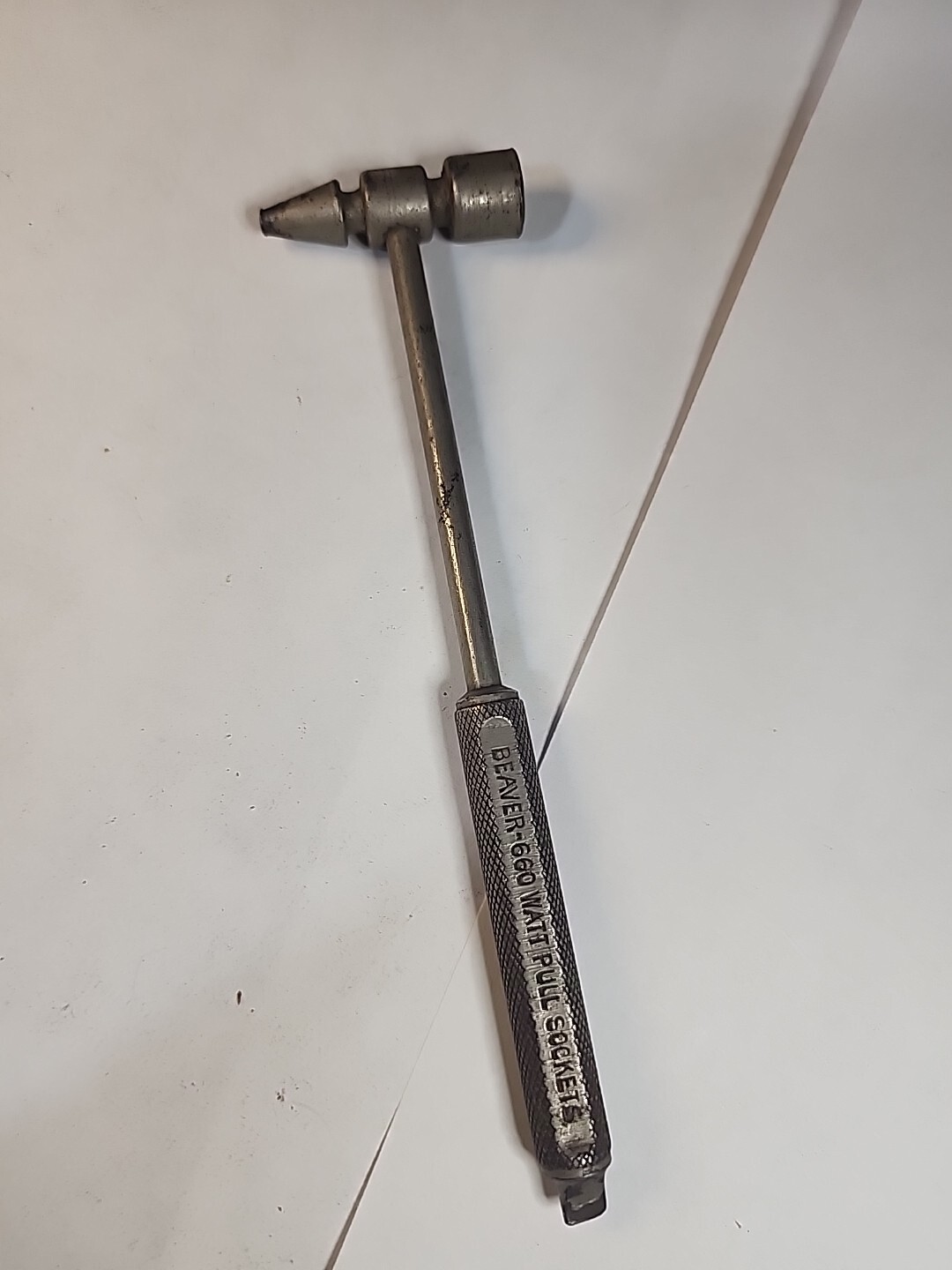 Vintage Beaver Electric Advertising Hammer Tool 5 3/4” Metal, Electrical Supply