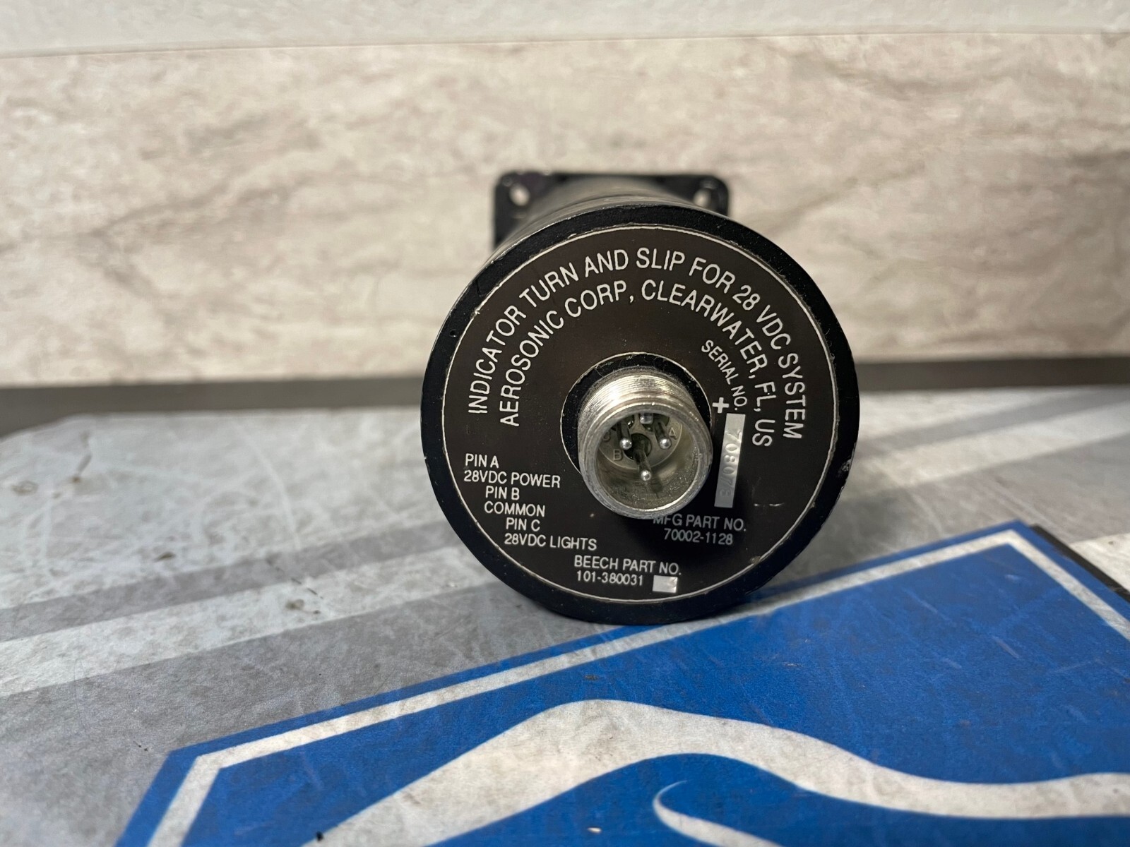 Turn & Slip Indicator 101-380031-3 Removed Working