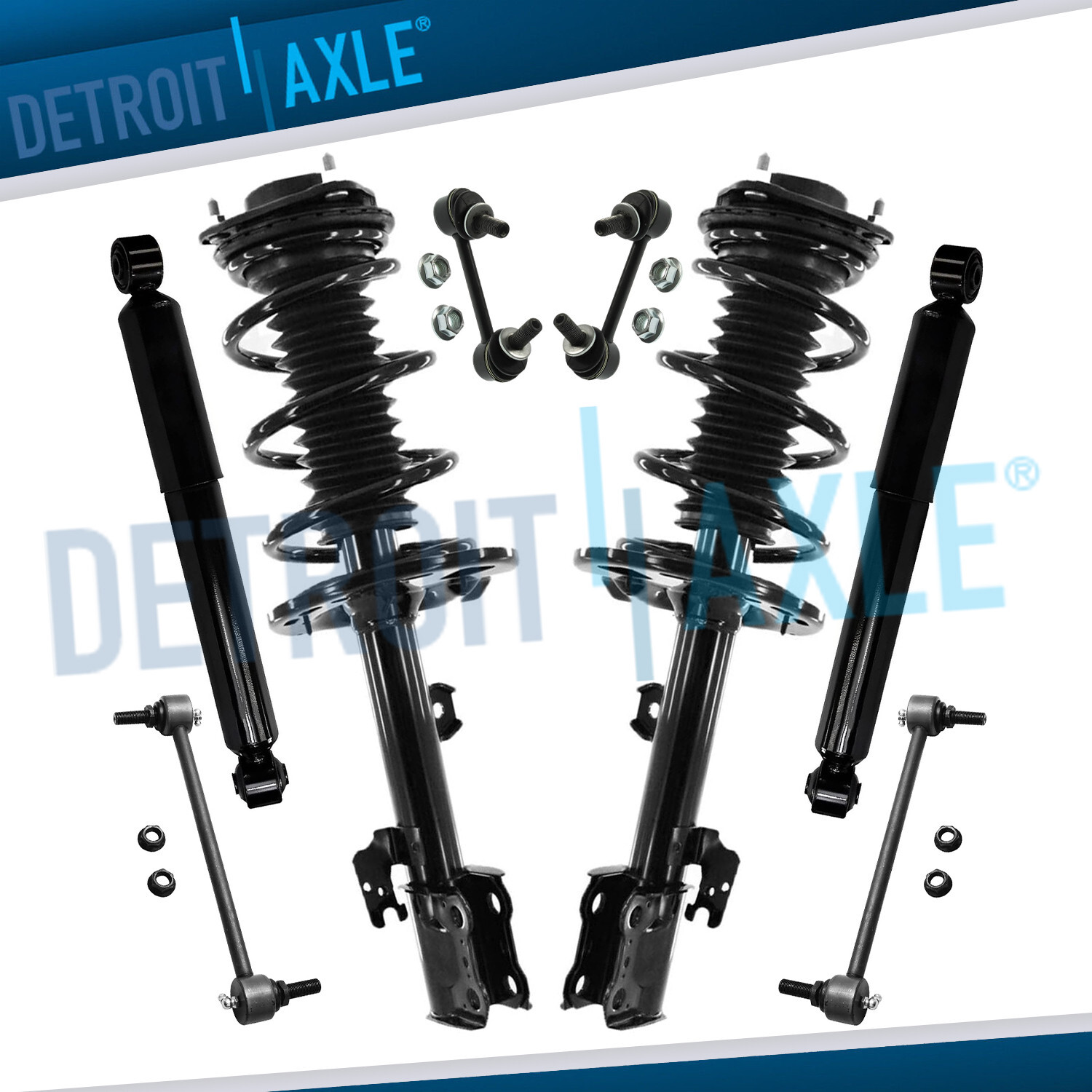 Front Struts Spring Rear Shocks Sway Bars Suspension Kit for Lexus RX350 RX350L