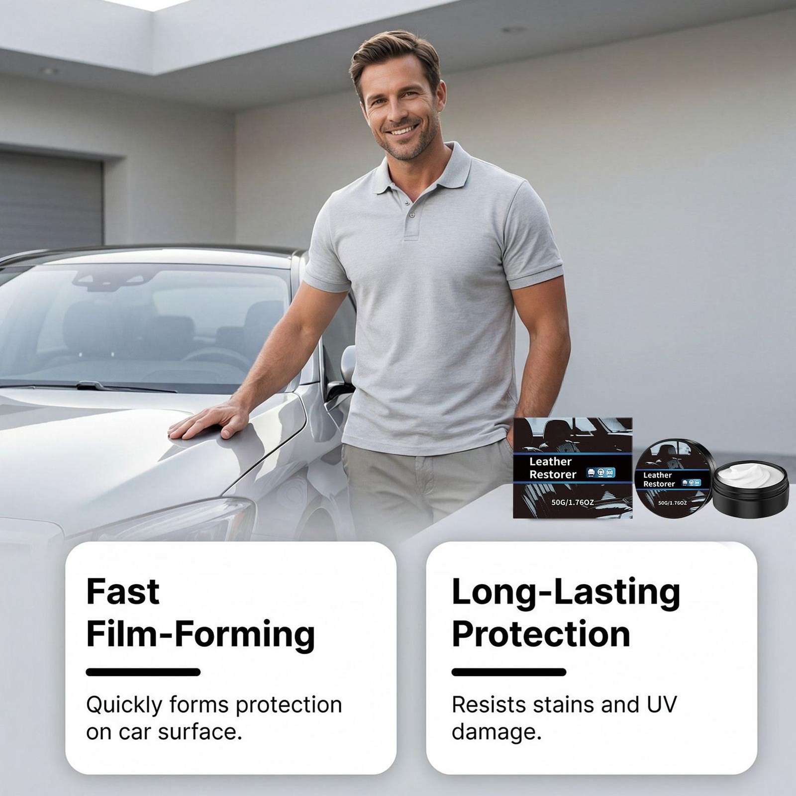 Leather Conditioner Cream 50g Car Interior Conditioning Paste Leather