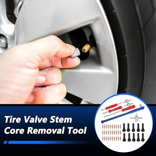 Tire Valve Stem Puller Set TR413 Valve Stem Multi-Function Wrench Puller for