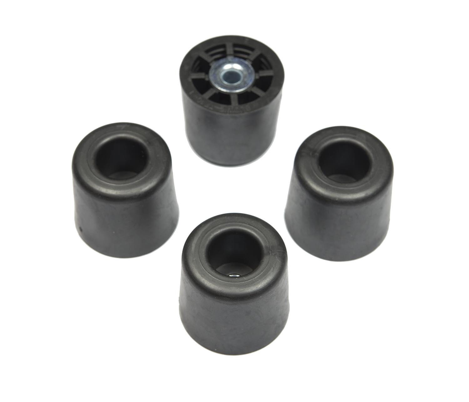 4 LARGE EXTRA TALL ROUND RUBBER FEET BUMPERS 1.250W x 1.125H  FURNITURE US MADE