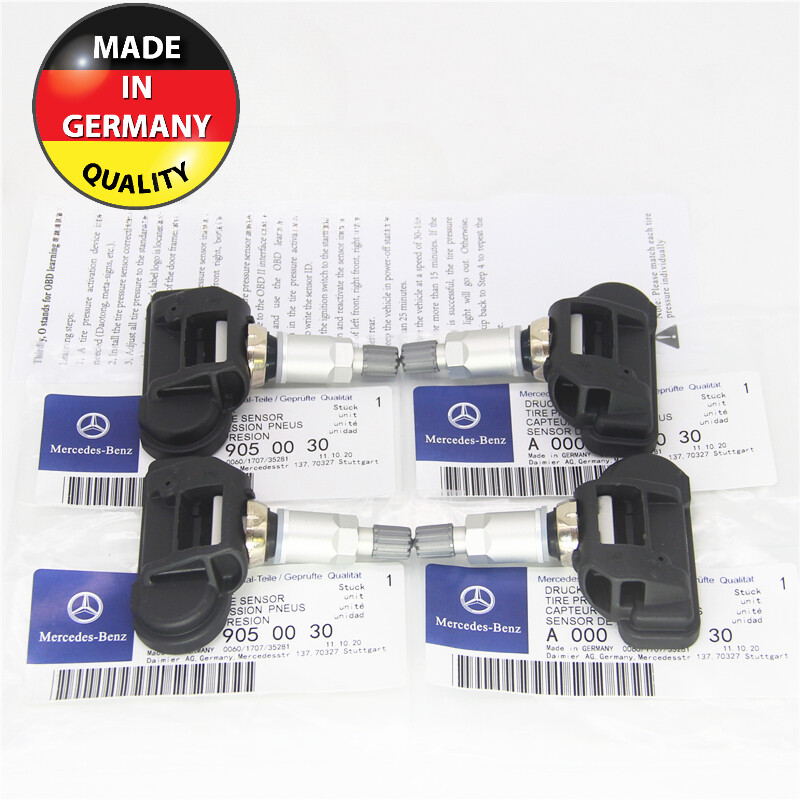 Set of 4 PCS Tire Pressure Monitoring Sensors A0009050030 TPMS for Benz C300