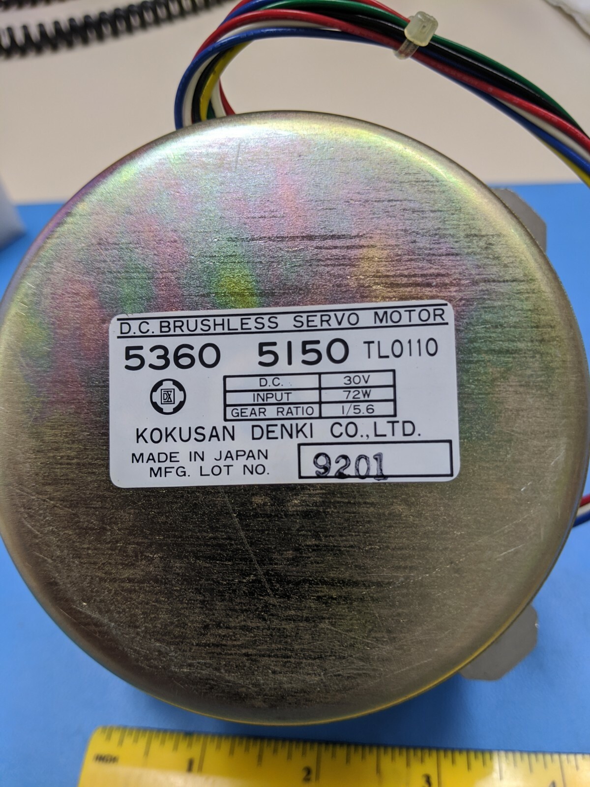 KOKUSAN DENKI 5360-5150 , DC BRUSHLESS SERVO MOTOR , MADE IN JAPAN ( ONE )