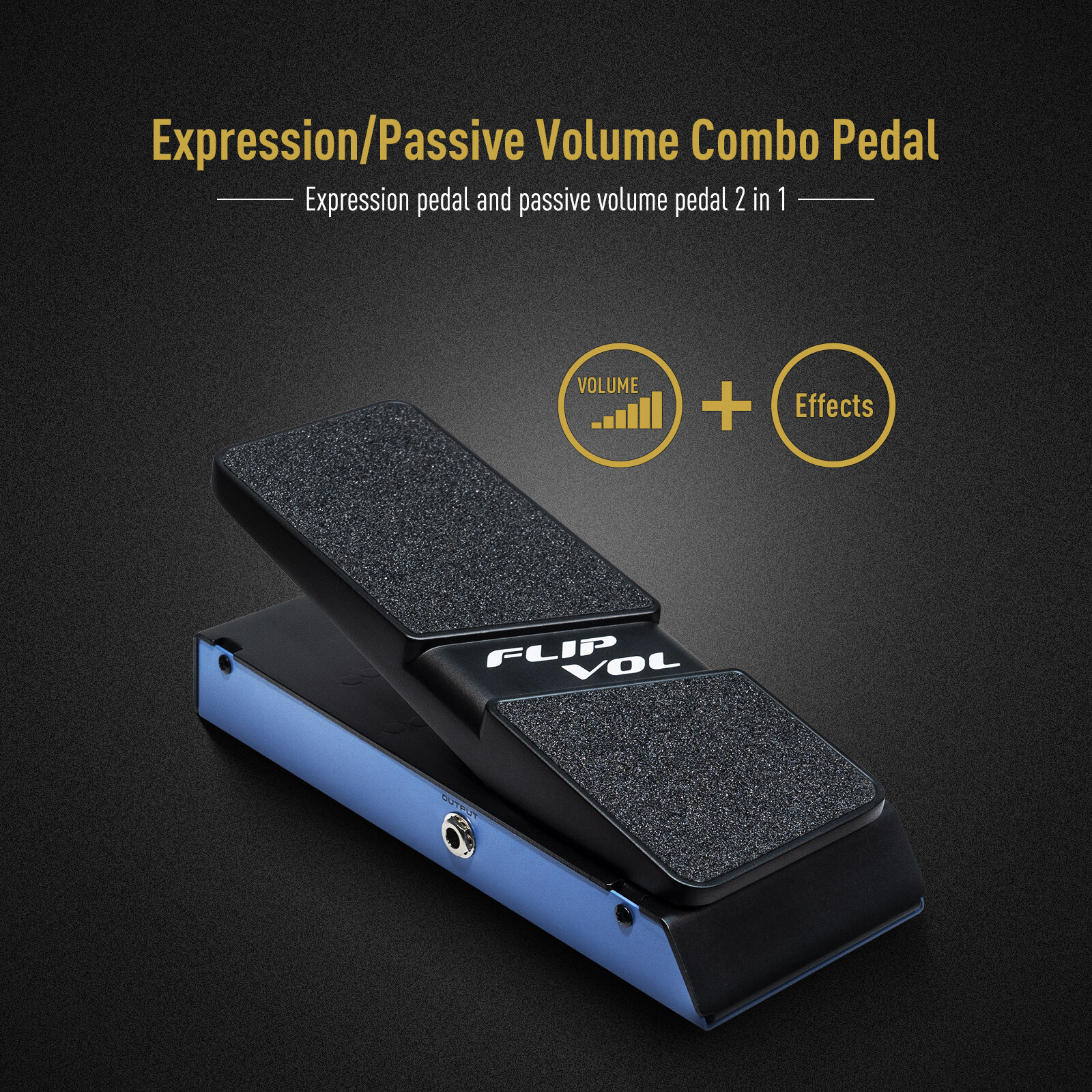 SONICAKE FlipVol Expression EXP & Passive Volume combo pedal QEP-20