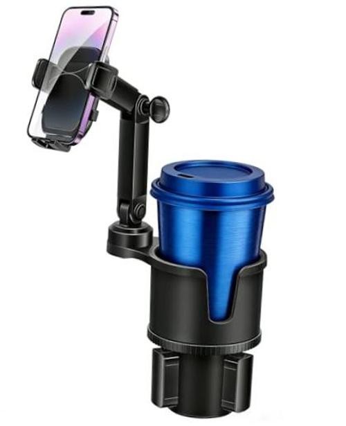 Cup Phone Holders for Your Car, [360°Adjustable] Car Cup Holder Phone Cradle