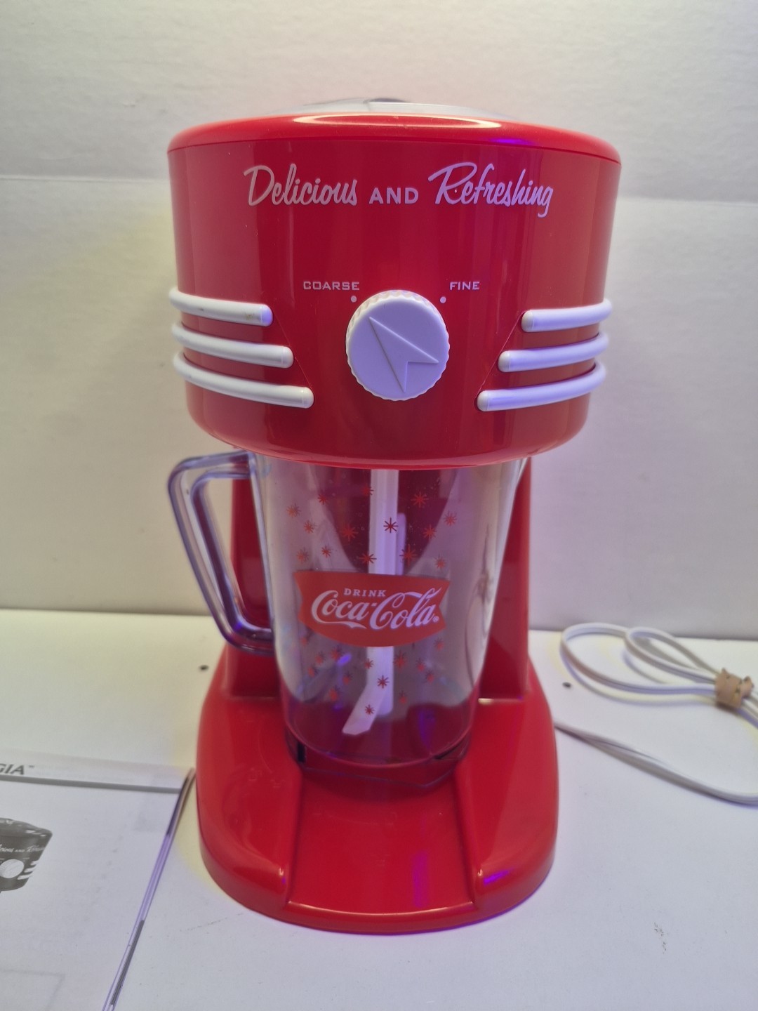 Coca Cola Slushie Maker Machine Ice Smoothie Beverage 40oz Capacity Works
