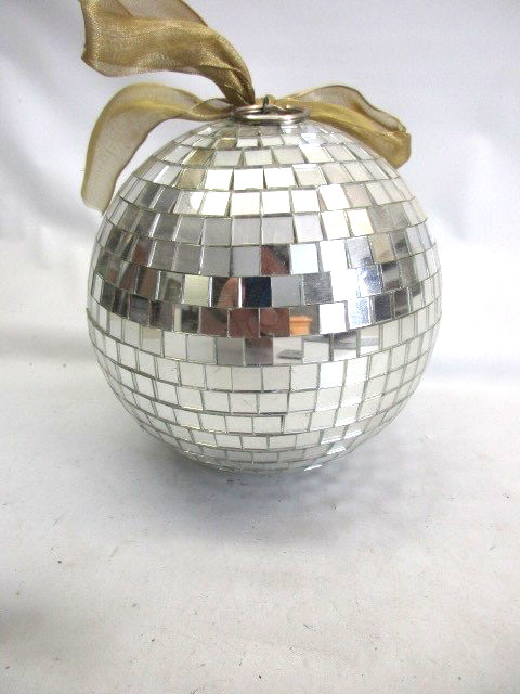 Disco Mirror Glass Ball 6 Inch Silver Party Club Home Decoration Lightweight