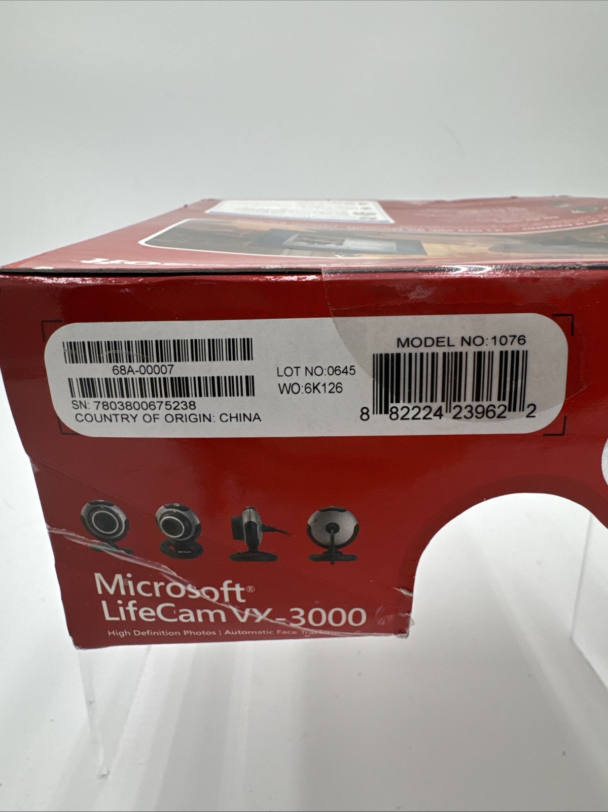 Microsoft Lifecam VX-3000 Camera 640 X 480 Pixel Resolution Video Web Camera