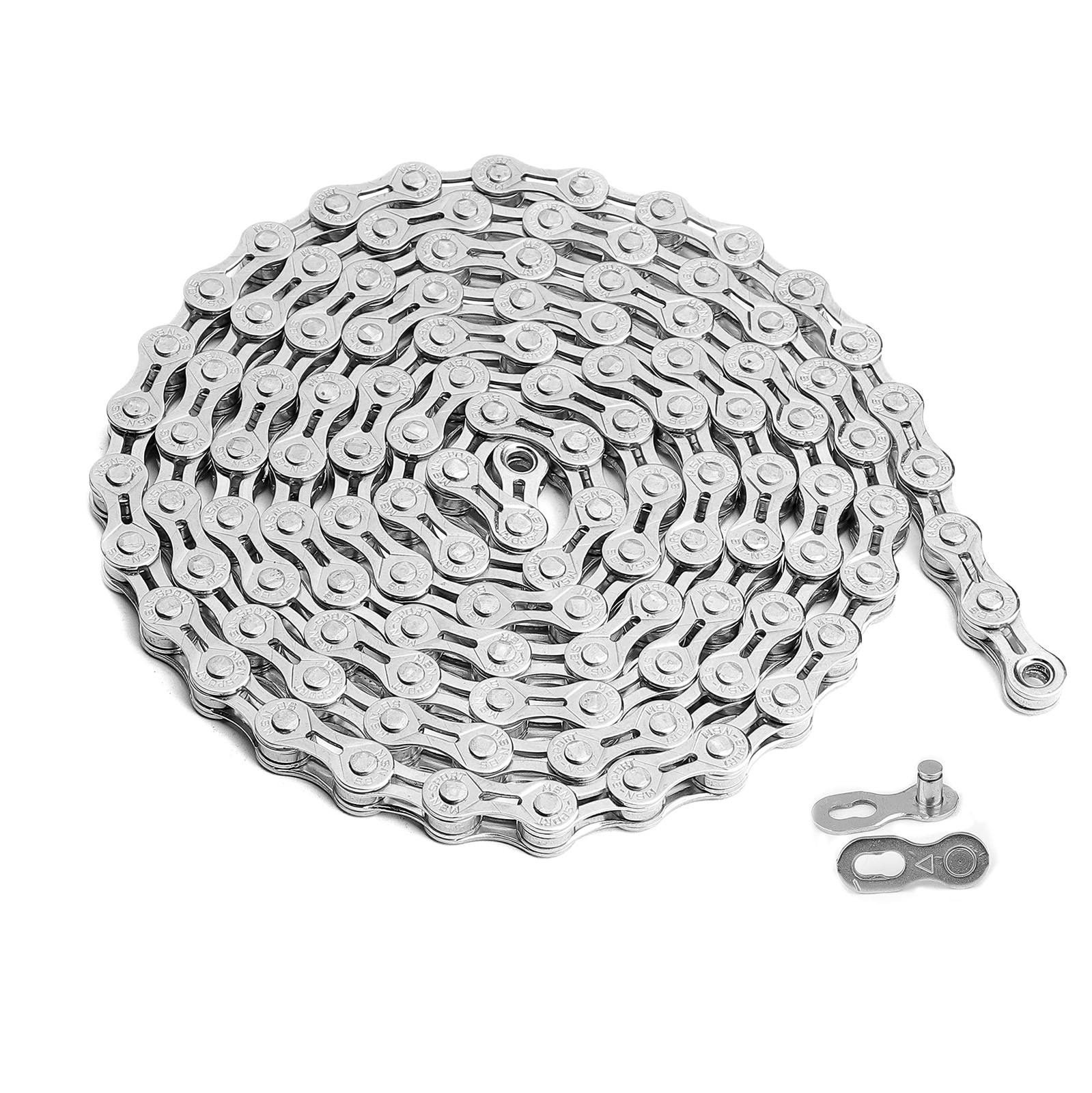 Hycline Bike Chain 6/7/8 Speed,Half Hollow Lightweight Half Hollow-Silver
