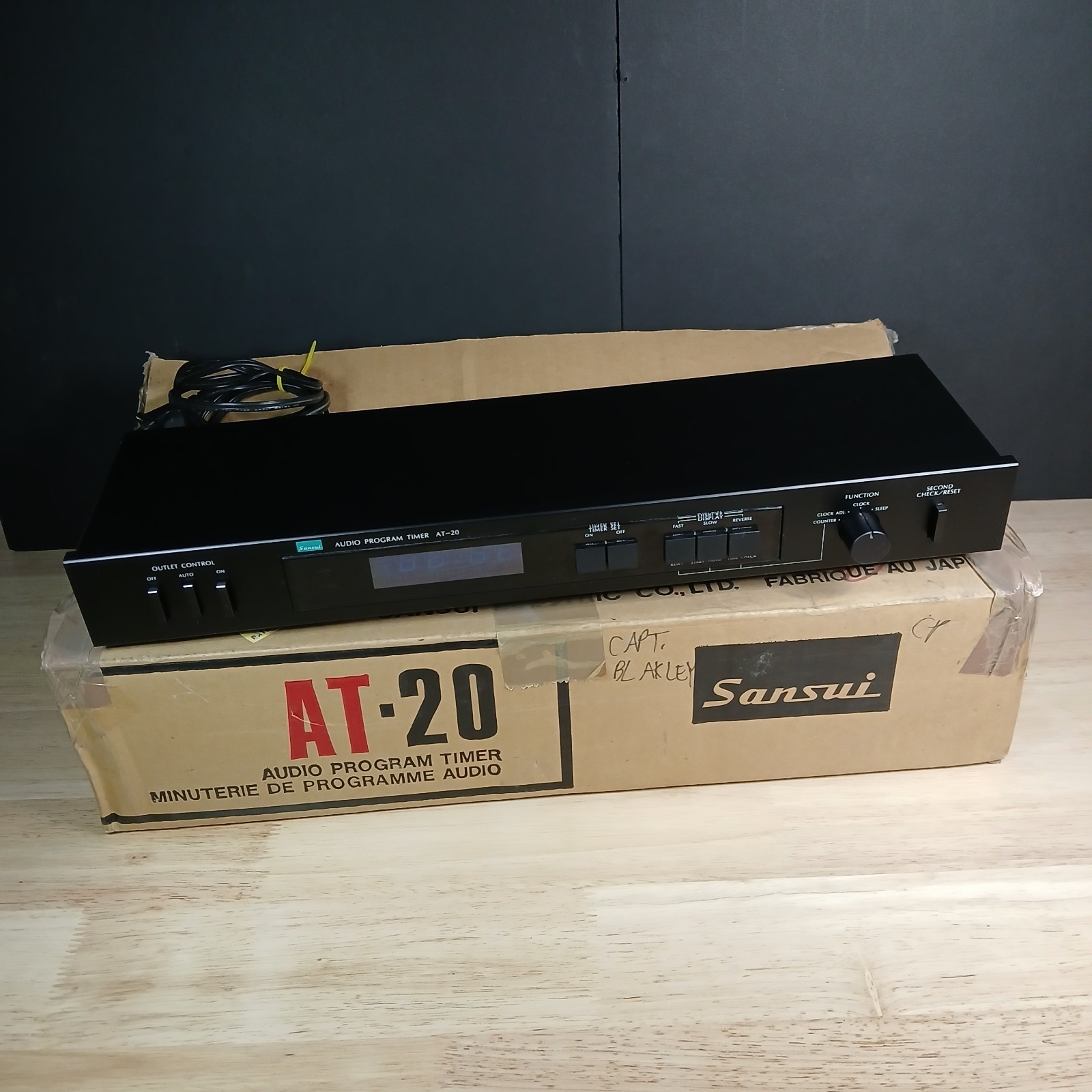 Vintage Sansui AT-20 Audio Program Timer in Original Box - NICE!