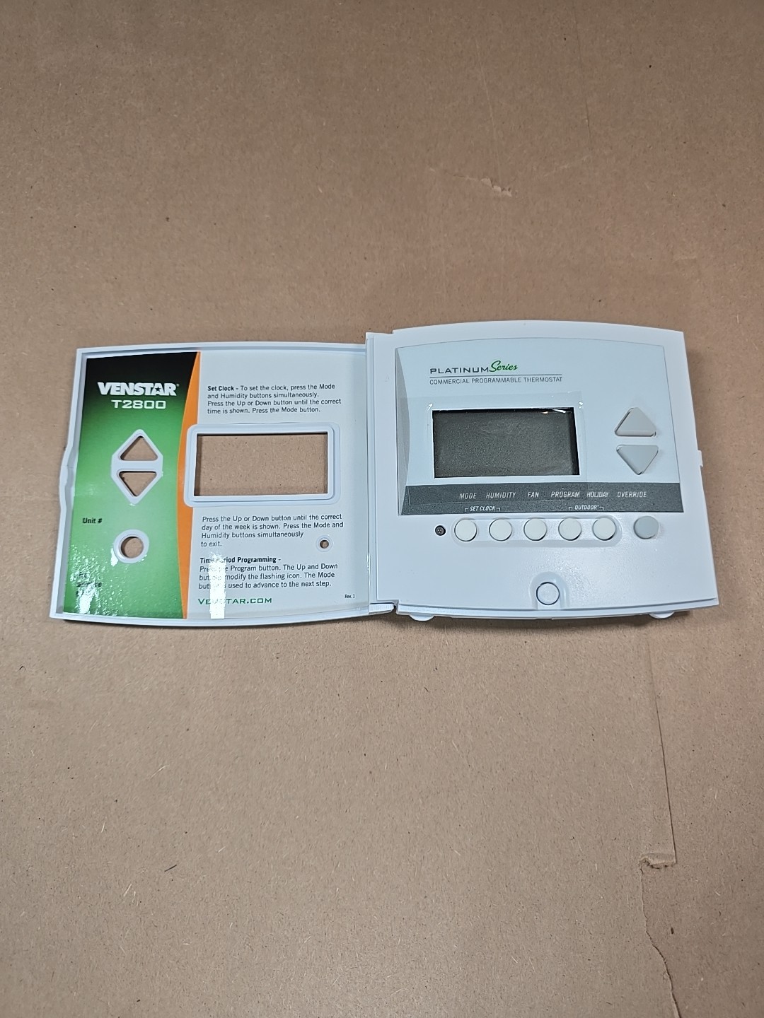 Venstar T2800 Programmable Commercial platinum series Thermostat