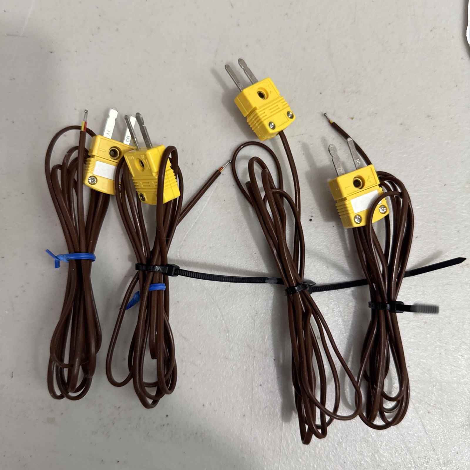 K-Type Thermocouple PK-1 Temperature Sensor Wire Probe Lot Of 4.