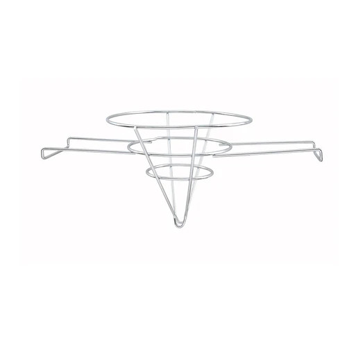 10” Fryer Filter Stand Holder Chrome Plated Steel 2 Handle Winco FF-10 Cone
