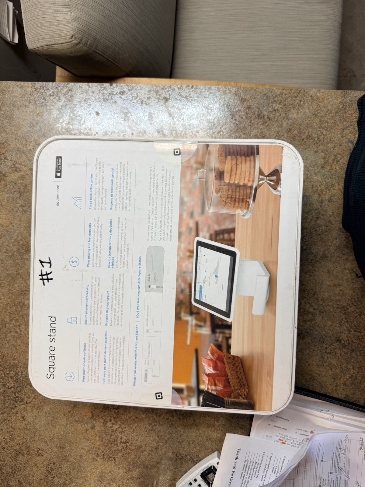 Square Square Stand for iPad POS System w/ Square Reader & Accessories