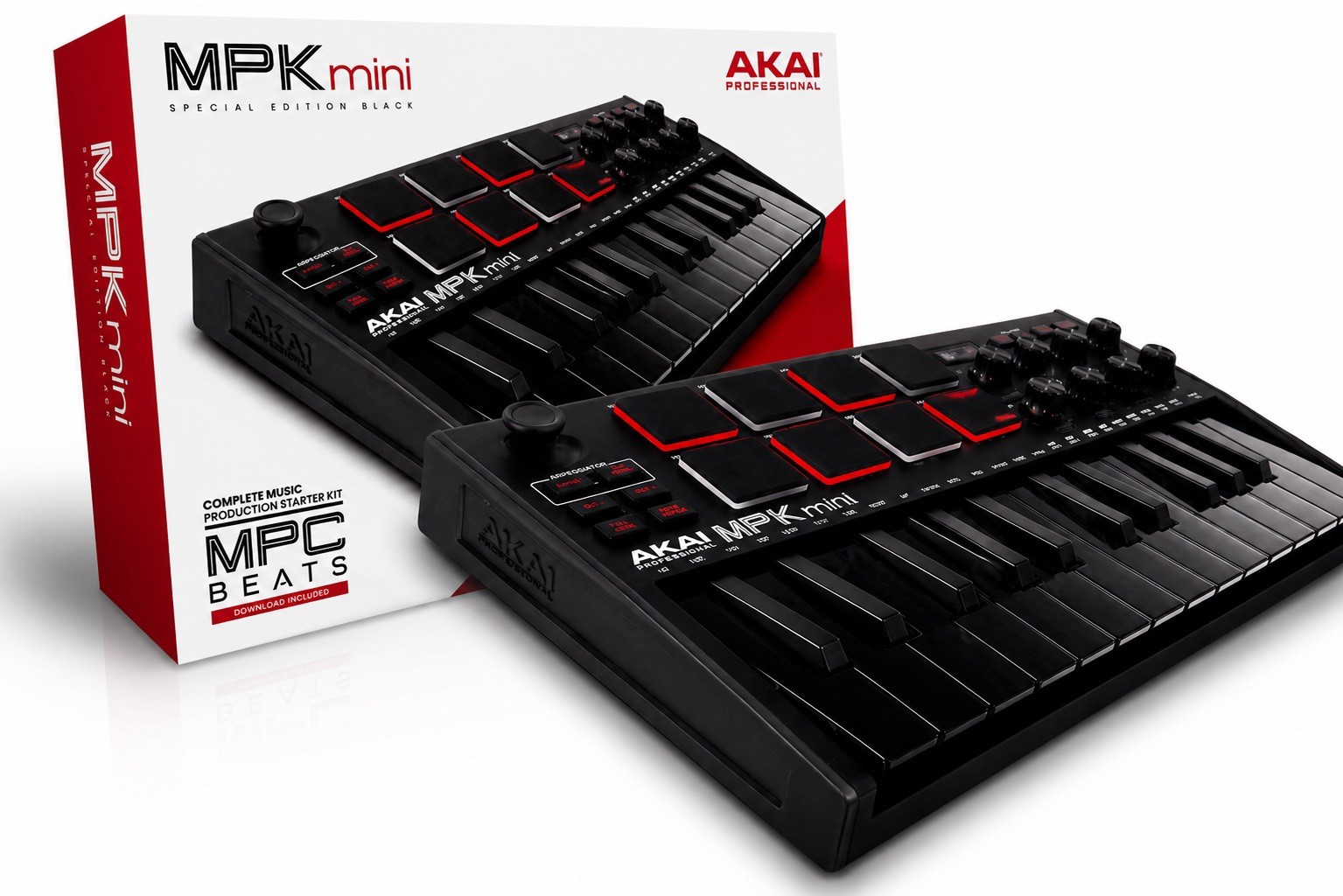 AKAI Professional MPK Mini MK3 Black USB MIDI Keyboard Controller New Sealed