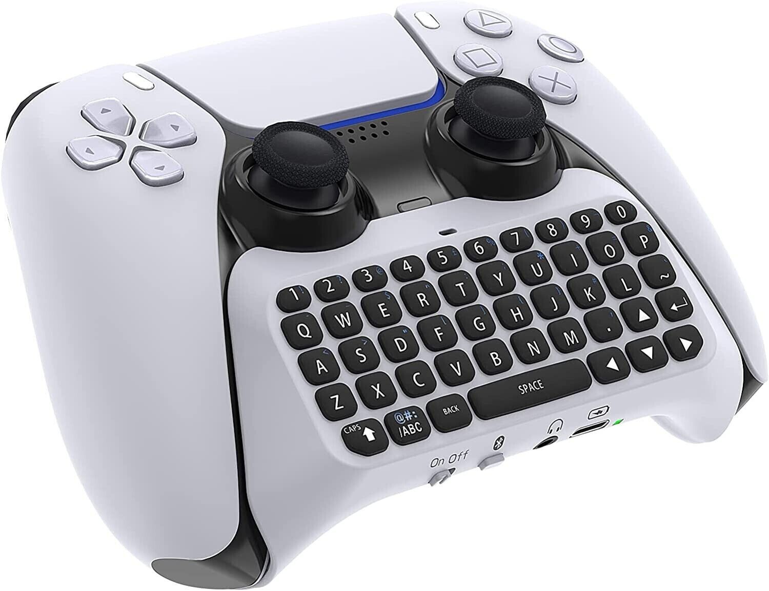Wireless Keyboard for PS5 Controller, Bluetooth 3.0 Mini Chatpad Message Game US