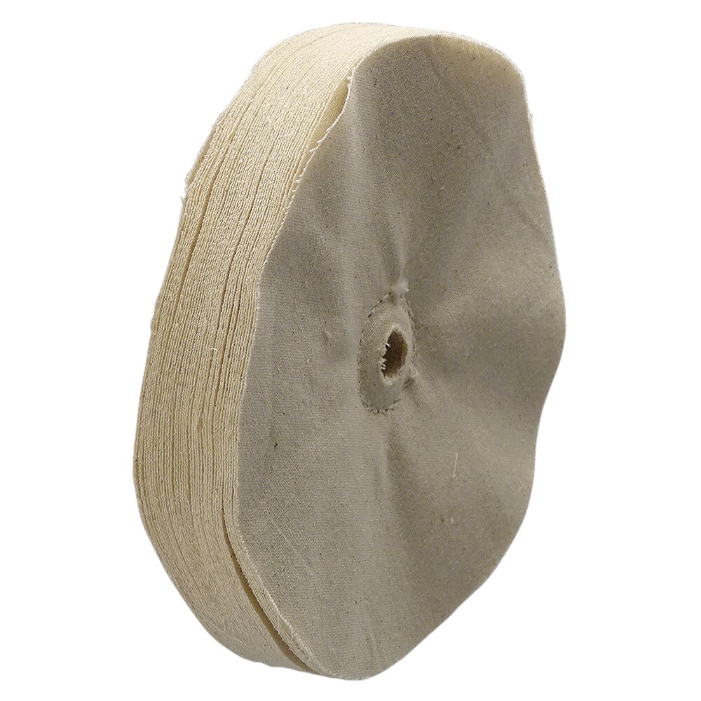 6" Dia Loose-Sewn Buffing Wheel, fits 1/2"-5/8" arbor, #8455-26