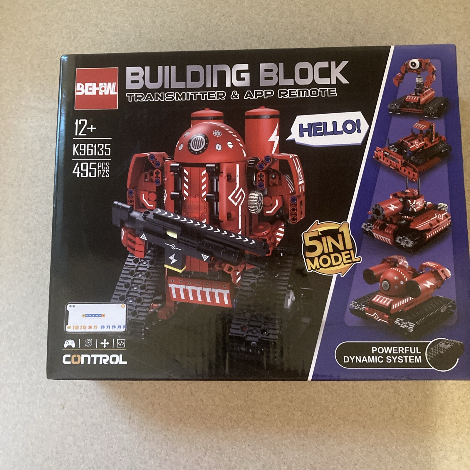 STEM Robot K96135 youth Ages 12+  5-In-1 Remote Control and APP remote New