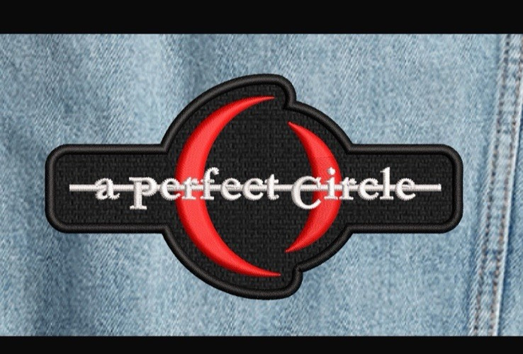A Perfect Circle Custom Embroidered Back Patch Shaped