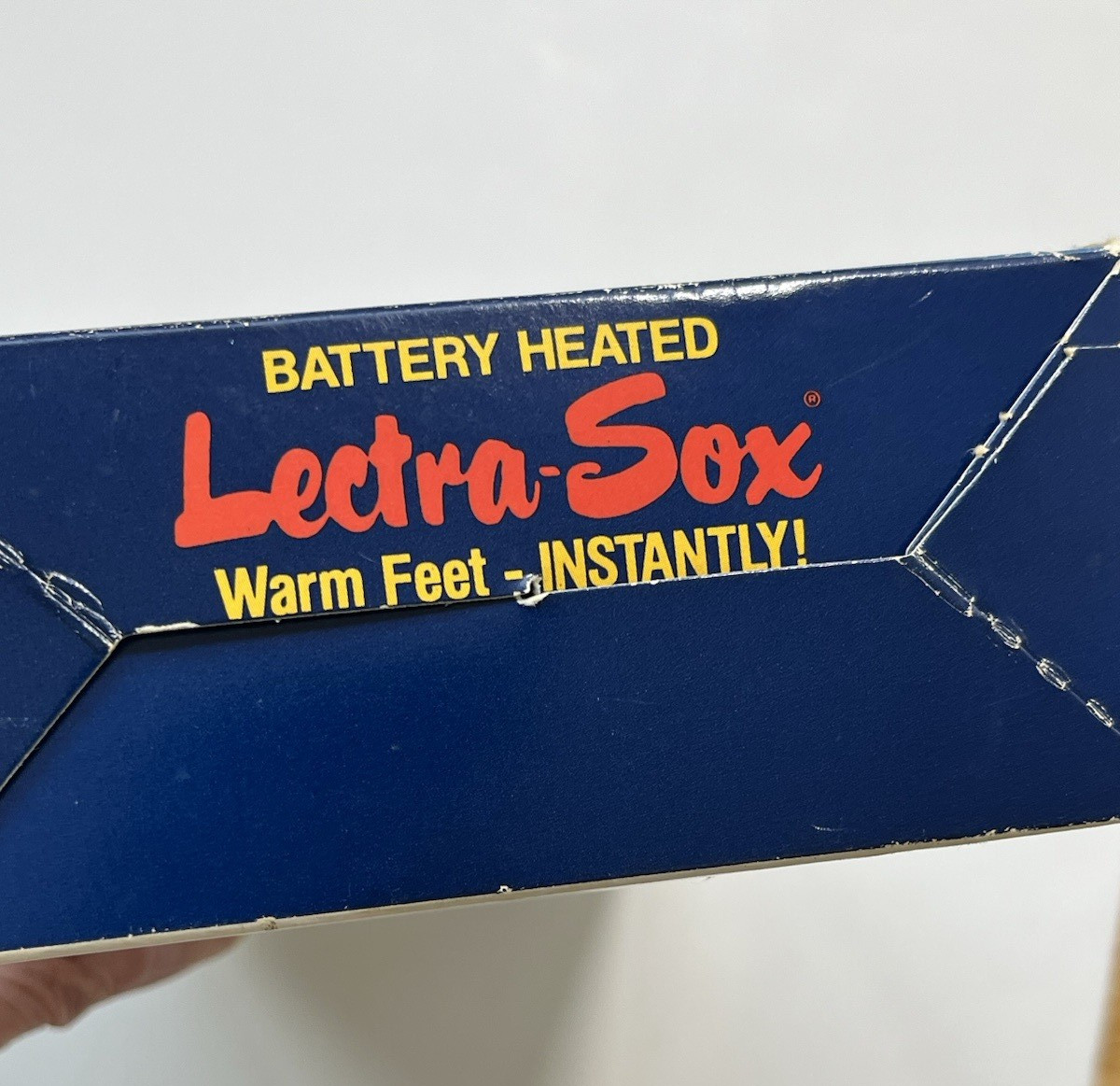 Vintage 1986 Lectra-Sox Size Medium 10-11, Model LS3, Uses D Batteries
