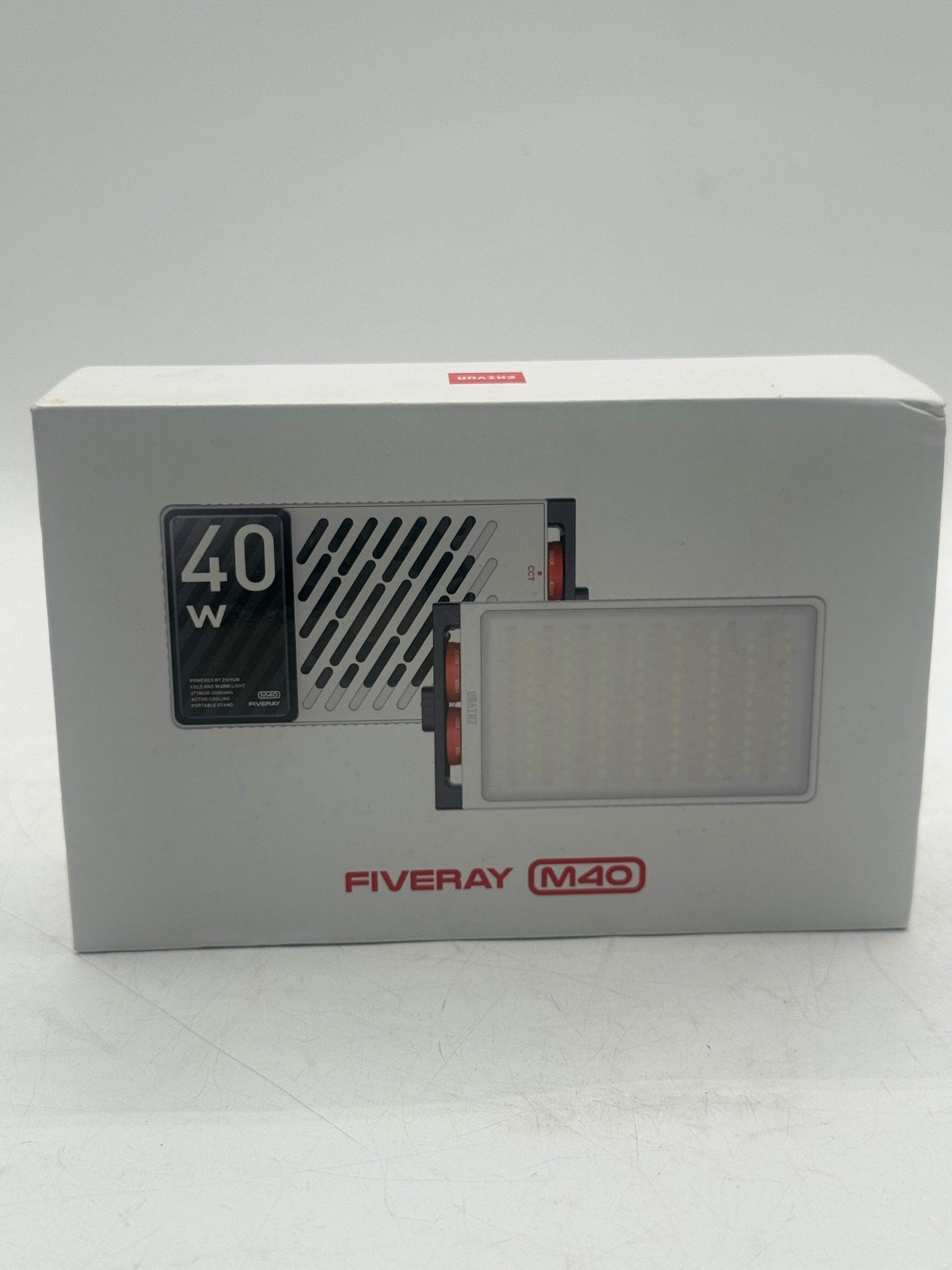 ZHIYUN FIVERAY M40 Portable LED Camera Light White New In Box Free Shipping