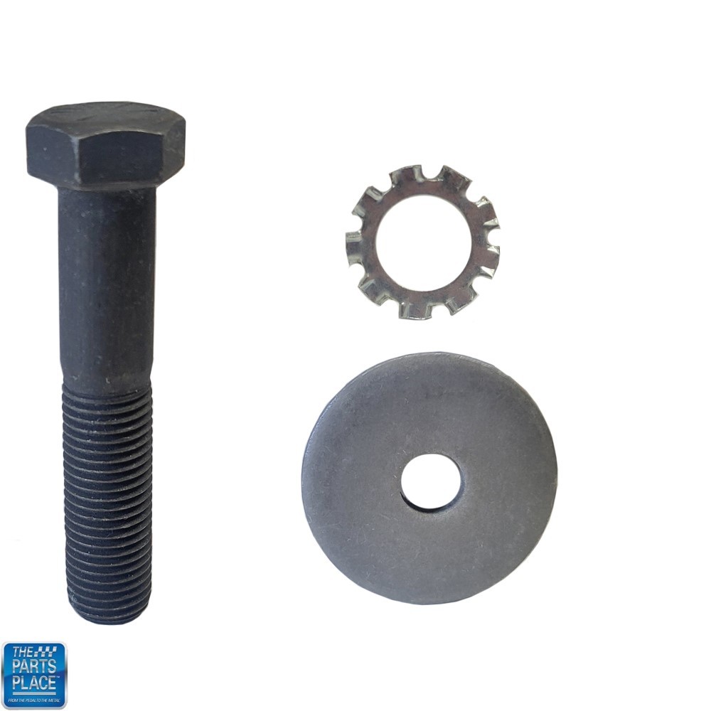 1964-81 Chevrolet Small Block SBC Harmonic Balancer to Crank Shaft Bolt & Washer