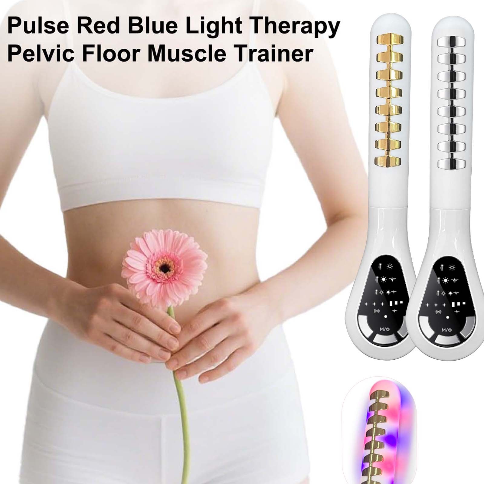 Home Non-Invasive Pelvic Floor Trainer Blue Light for Vaginosis Urinary Leakage