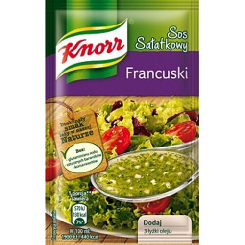 Knorr Sos Salatkowy Francuski French Vinaigrette Mix for Salads 9g Bag (3-Pack)