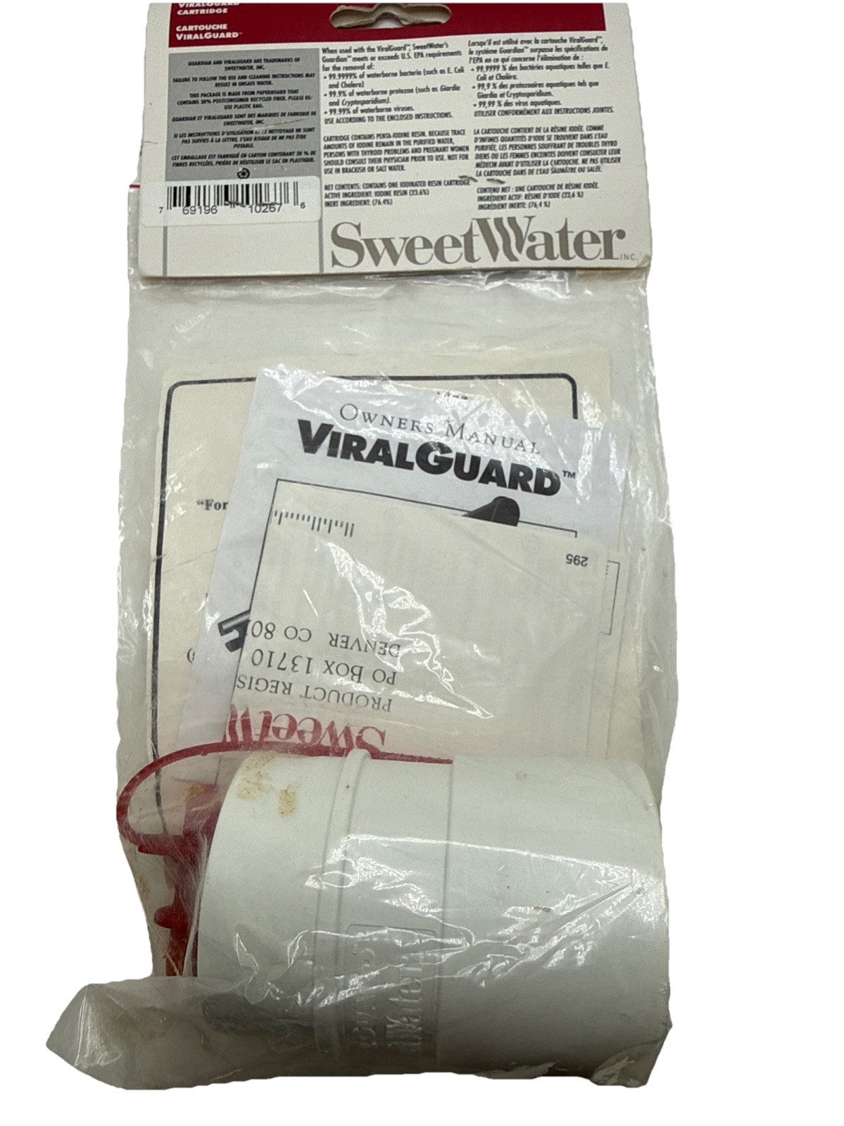 ViralGuard Cartridge for Sweetwater Guardian Micro - Backpacking Camping Hiking