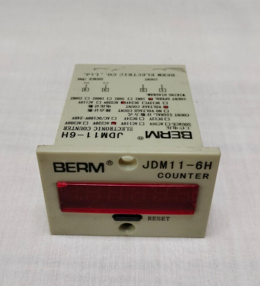 Berm JDM11-6H JDM116H Electronic Counter AC220V 10Hz Made in China
