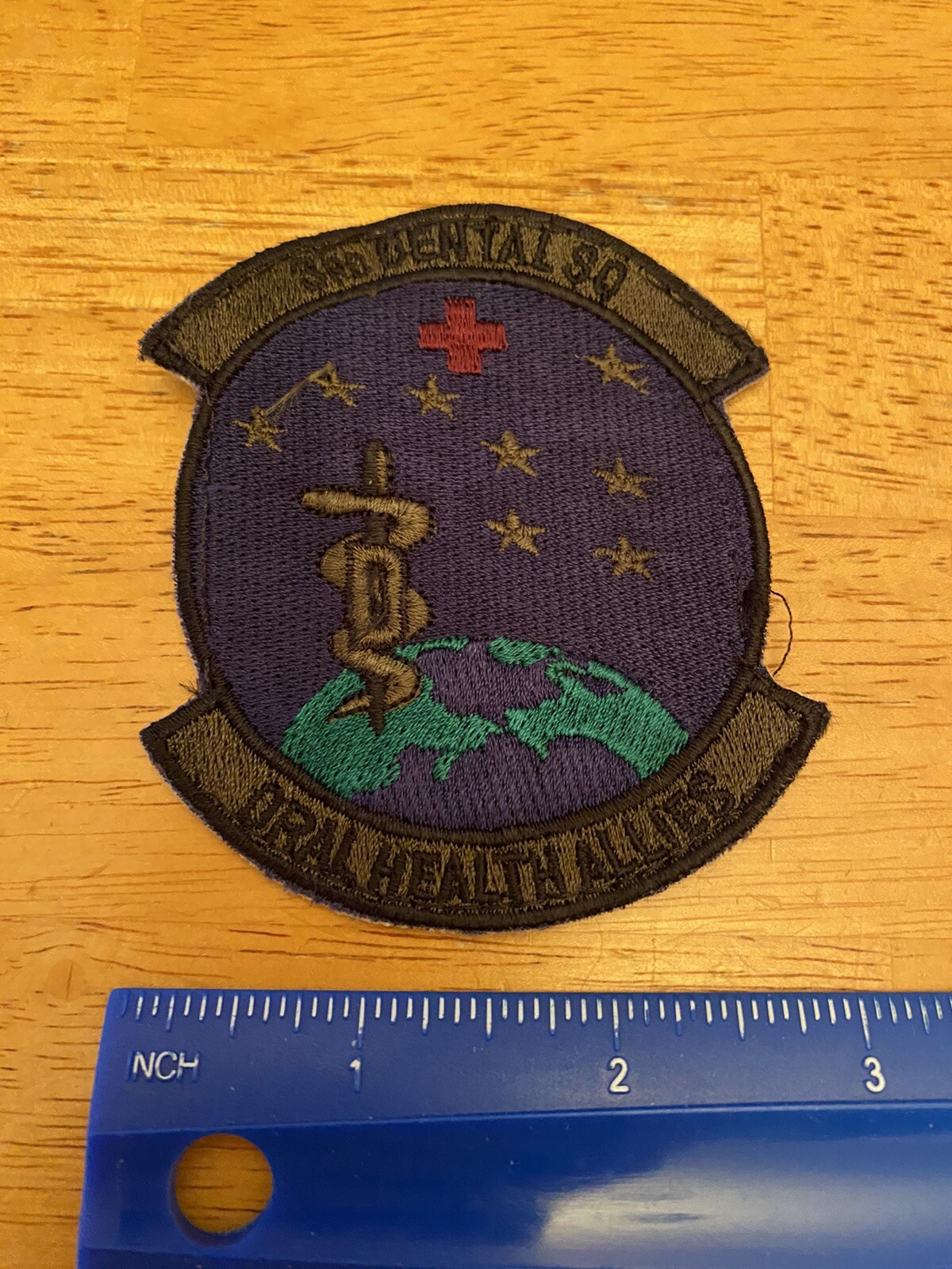 USAF 3rd DENTAL SQ Squadron ORAL HEALTH ALLIES Patch US Air Force INV1806