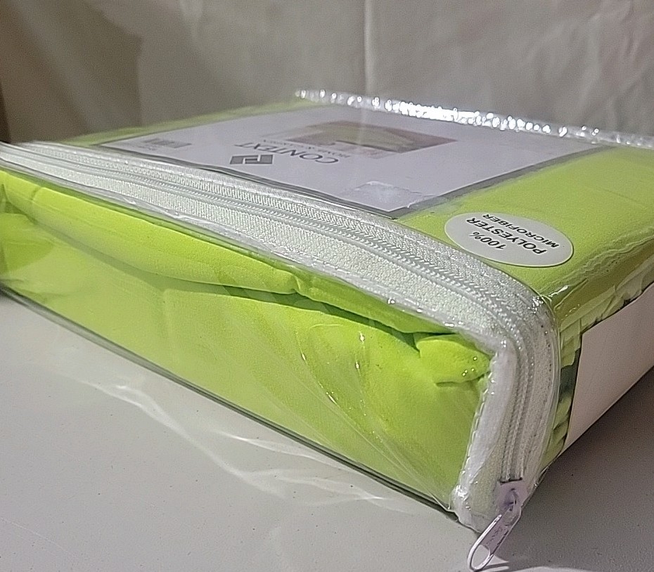 Context Home & Garden Twin Bed Sheet Set, 100% Polyester Microfiber, Lime Green