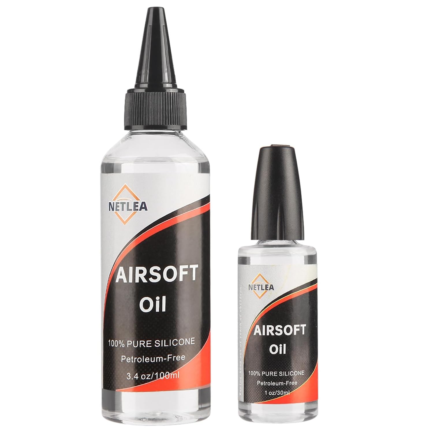 Airsoft Silicone Oil 3.4oz Chamber Lube with Needle Oiler 100% Pure Silicone Oil