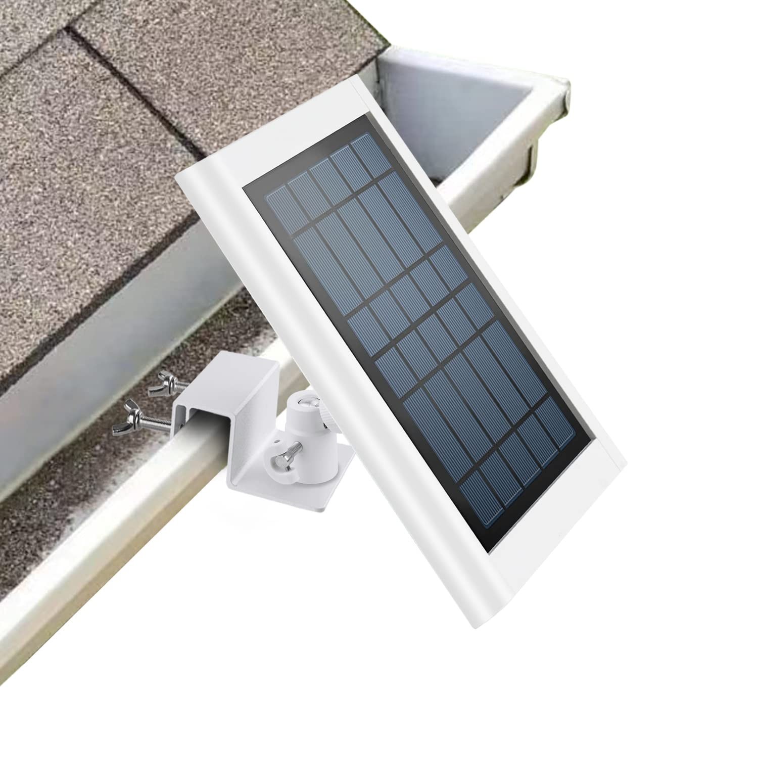 ALERTCAM Gutter Mount for Solar Panel, Adjustable Weatherproof Aluminum Alloy...