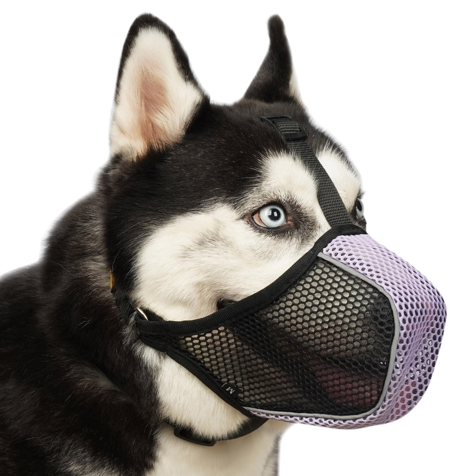 Dog Muzzle, Patented Mesh Soft Muzzles for Large Medium Small Dogs Poodle Hus...