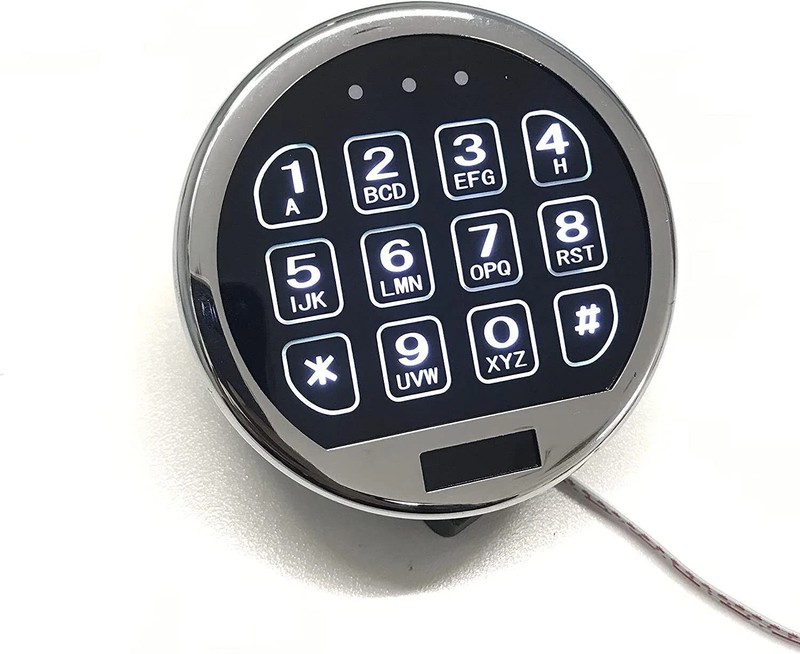 Electronic Safe Lock Replacement, Digital Keypad With Swing Bolt for Safe Boxes
