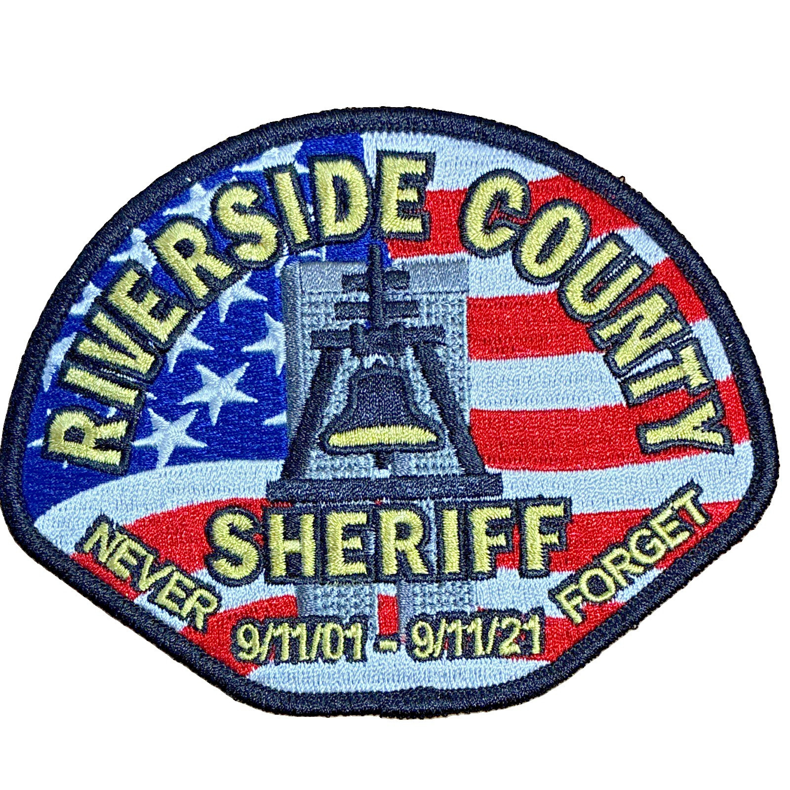 Riverside County Sheriff USA 20th 9/11 Anniversary Patch CA Rare Limited Edition
