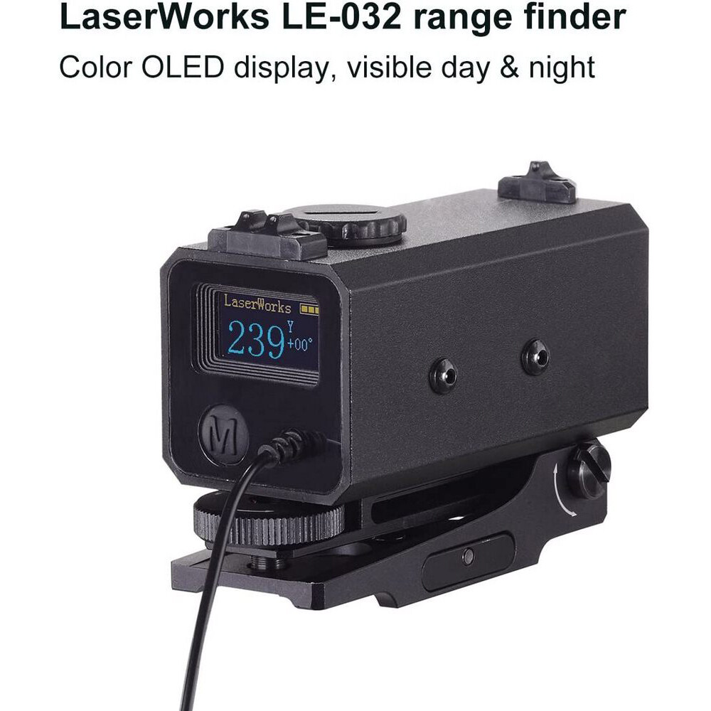 LE032 Rangefinder Outdoor Hunting Rifle Scope Laser Aiming Telescope