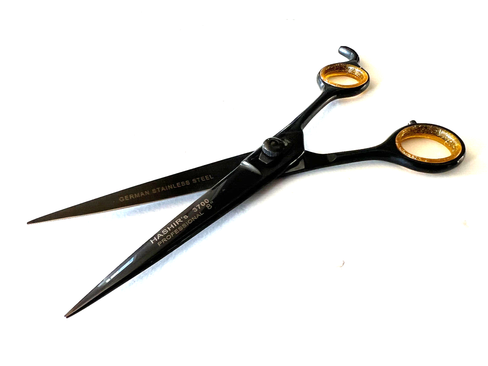 Premium High Quality 8" German Stainless Steel Barber Scissors Shears Black