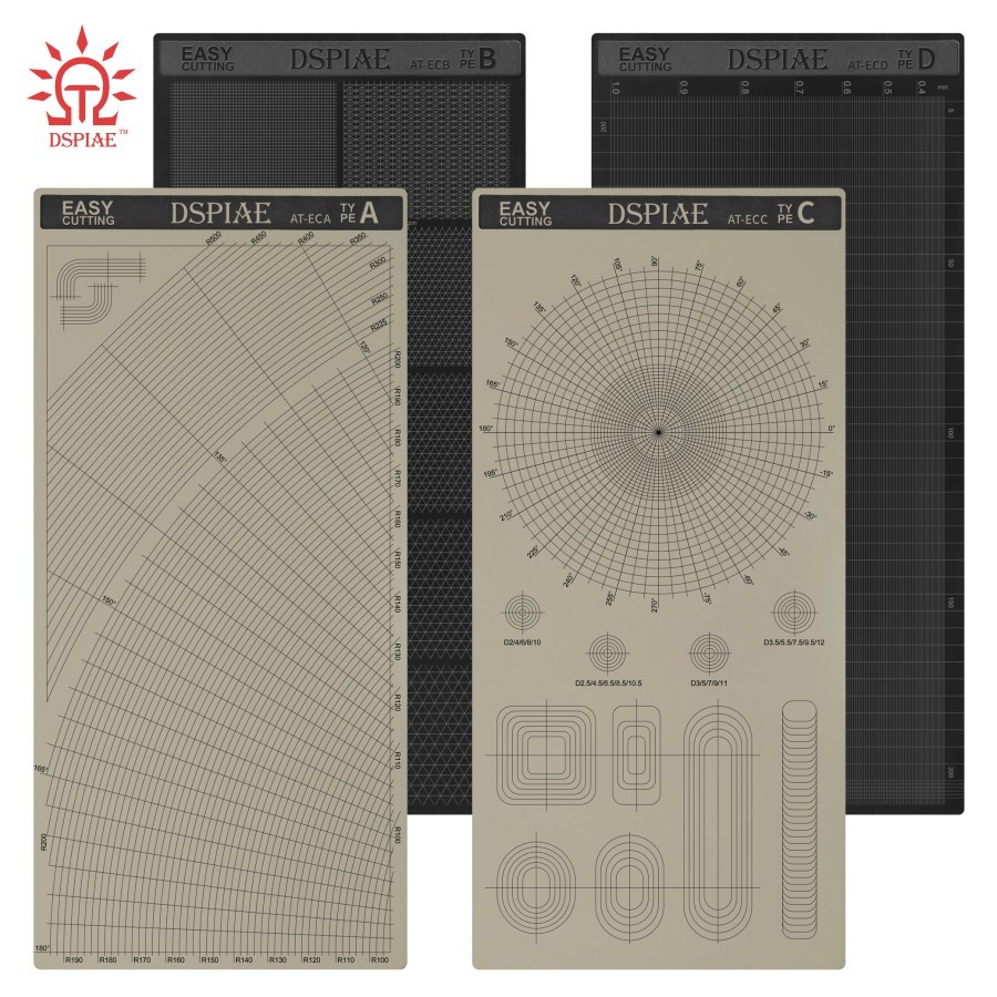 DSPIAE: Masking Tape Cutting Mats - 4 Mat Types