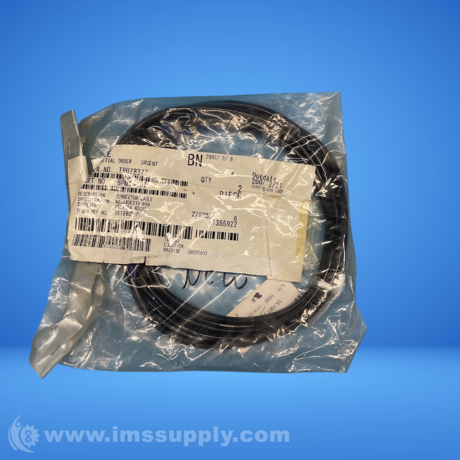 Bodine Electric Company BPM16197 Connector Cable FNOB