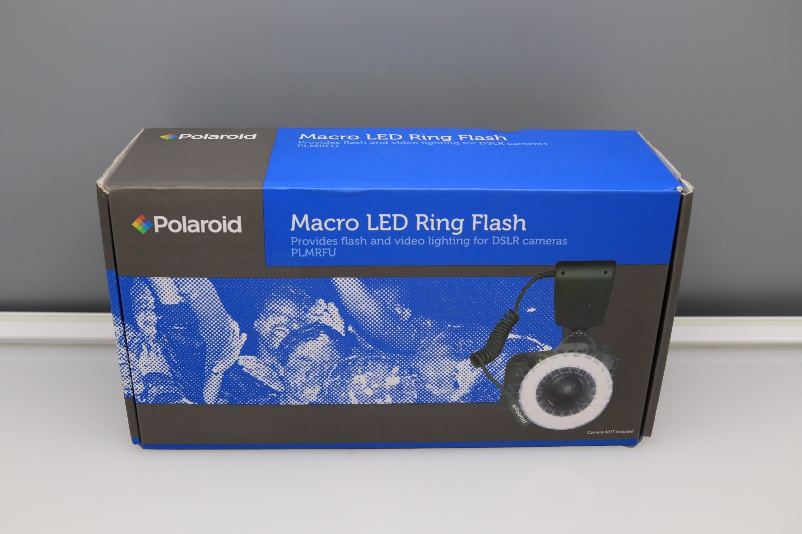POLAROID Macro LED Ring Flash TESTED AND WORKS! WITH FLASH FILTERS, ADAPTERS!