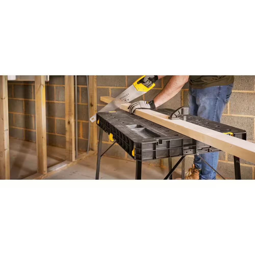 Stanley Fold Up Workbench 33.5 x 23.5 in Portable Compact STST11552 Workshop