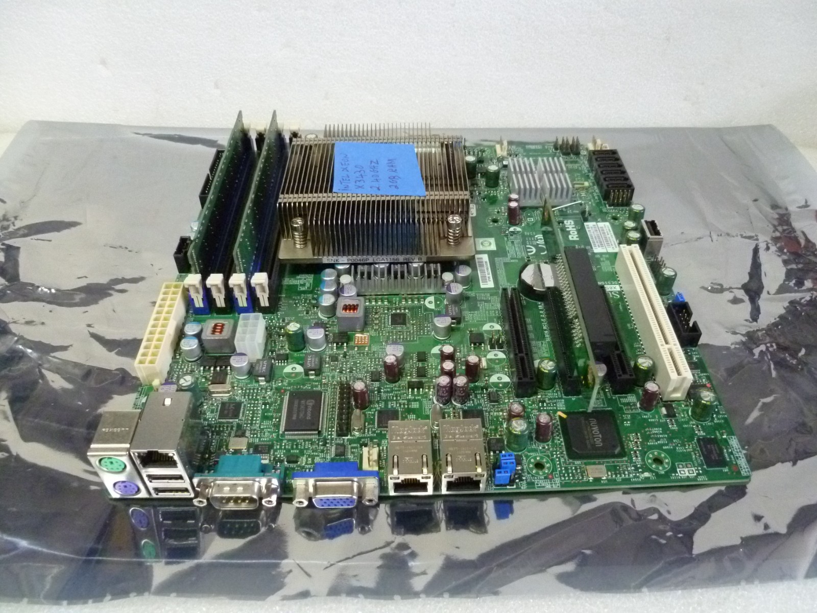 SUPER MICRO X8SIL-F INTEL XEON X3430 2.40GHZ 2GB RAM MOTHER BOARD